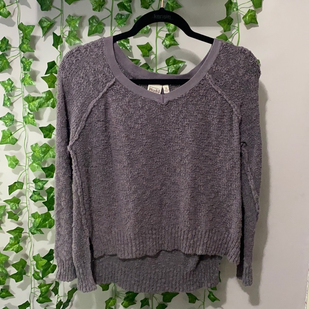 Women’s purple knit sweater